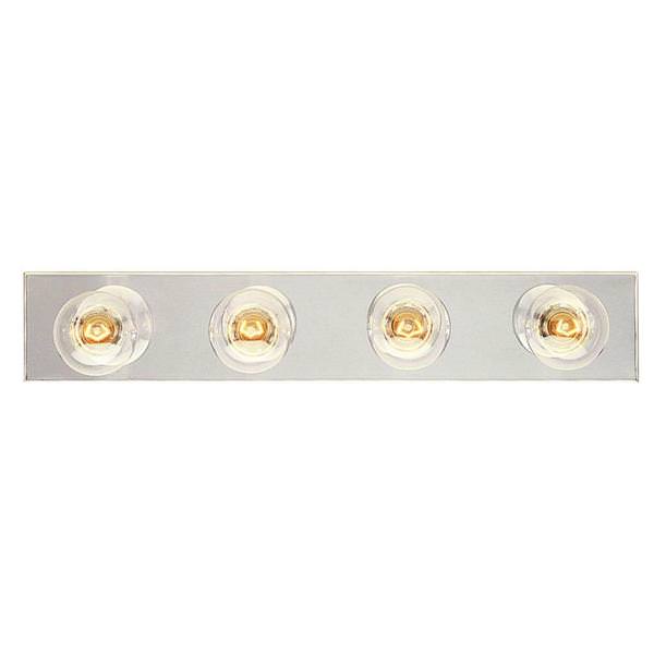 4 Light Chrome Wall Light Fixture