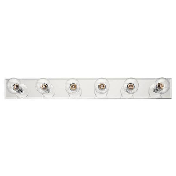 6 Light Beveled Mirror Wall Light Fixture