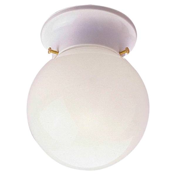 1 Light White Ceiling Light Fixture