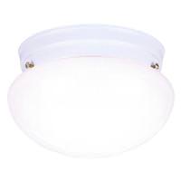 Westinghouse 1 Light 7" Round White Glass Shade Ceiling Light Fixture