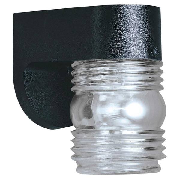 1 Light Black Wall Light Fixture