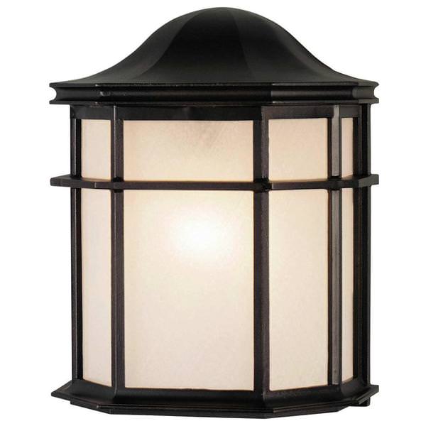 1 Light Black Powder Wall Light Fixture