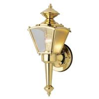 Westinghouse 1 Light 13.5" Polished Brass Clear Glass Panels Wall Light Fixture