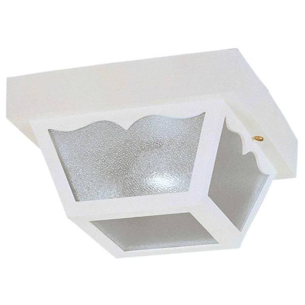 1 Light White Outdoor Light Fixture