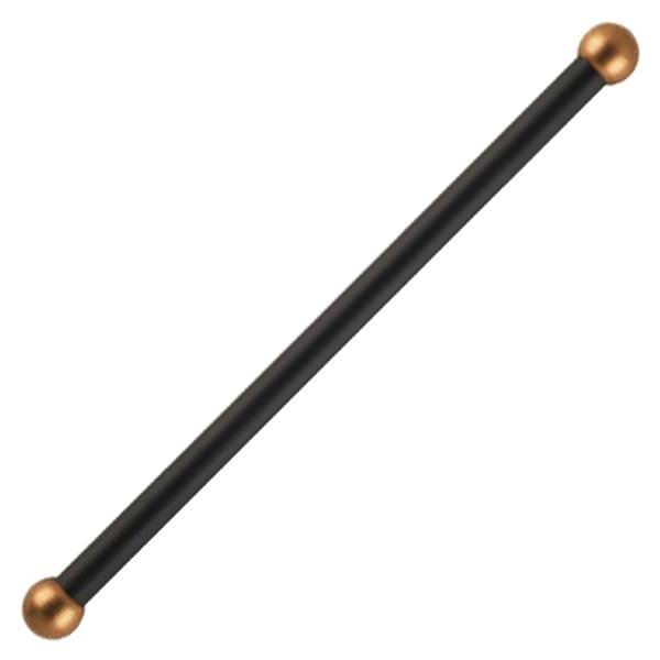 Black Finish Steel Brass Colored Polycarbonate Spherettes Ladder Rest