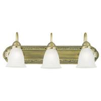 Westinghouse 3 Light Oyster Bronze Frosted Ribbed Glass Shades Wall Light Fixture