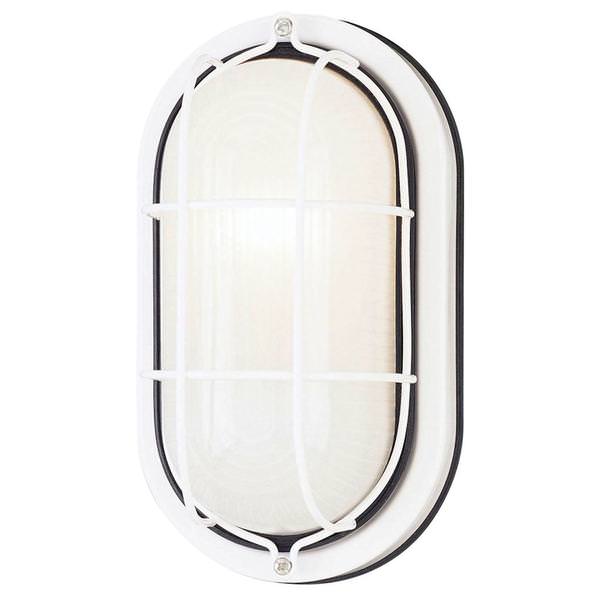 1 Light White Wall Light Fixture