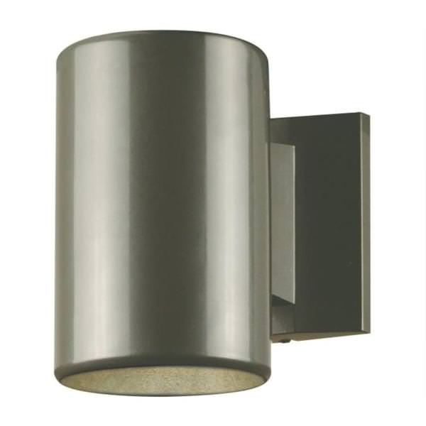 1 Light Polished Graphite Steel Wall Light Fixture