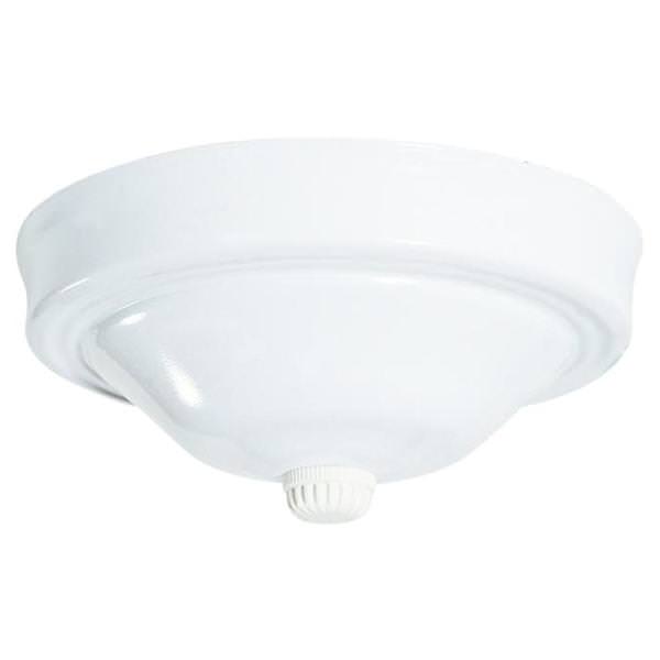 5" White Metal Schoolhouse Style Ceiling Blank Up Kit