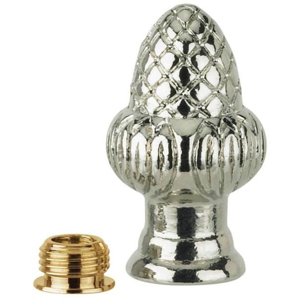 1.5" Nickel Acorn Lamp Finial