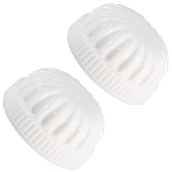 .7" White Lock-Up Cap (2 pack)