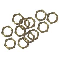Westinghouse .6" Solid Brass Hex Nuts (12 pack)