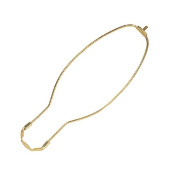 Polished Brass Detachable Harp 8" High