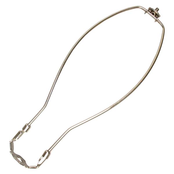 Brushed Pewter 2 Piece Detachable Lamp Harp 12" High