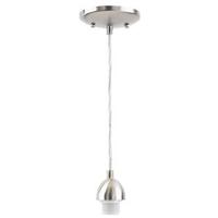 Westinghouse 1 Light (Medium Screw Base) 5" Brushed Nickel Finish Mini Pendant Light Fixture