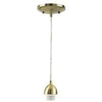 Westinghouse 1 Light (Medium Screw Base) 5" Antique Brass Finish Mini Pendant Light Fixture