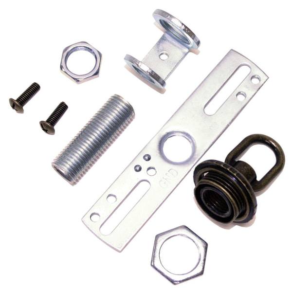 Screw Collar Loop Kit Antique Brass