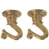 Westinghouse 1.5" Polished Brass Swag Hook (2 pack)