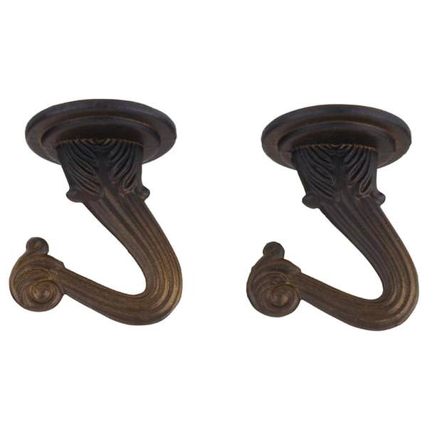 1.5" Oil Rubbed Bronze Swag Hook (2 pack)