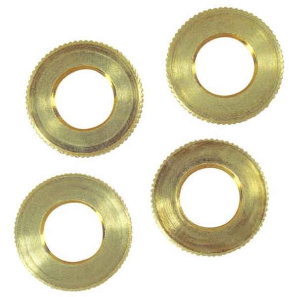 .2" Brass Knurled Locknut (4 pack)