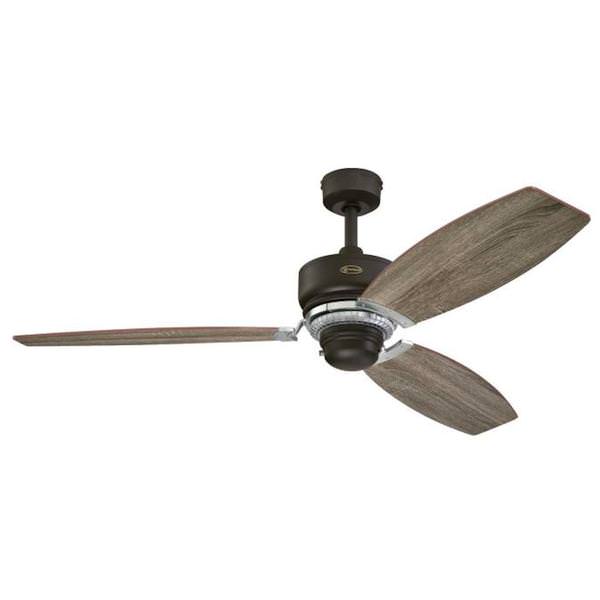 54" Reversible 3 Blade Indoor Ceiling Fan