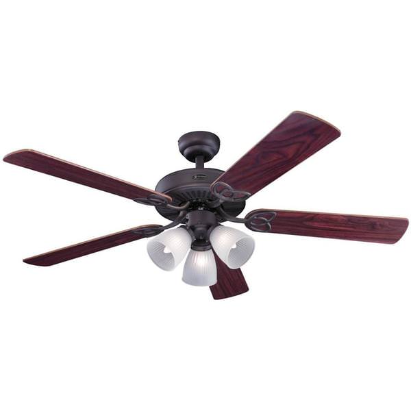 52" "Vintage" Reversible Five-Blade Indoor Ceiling Fan