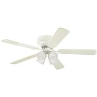 View 52" White "Contempra IV" Reversible Five-Blade Indoor Ceiling Fan