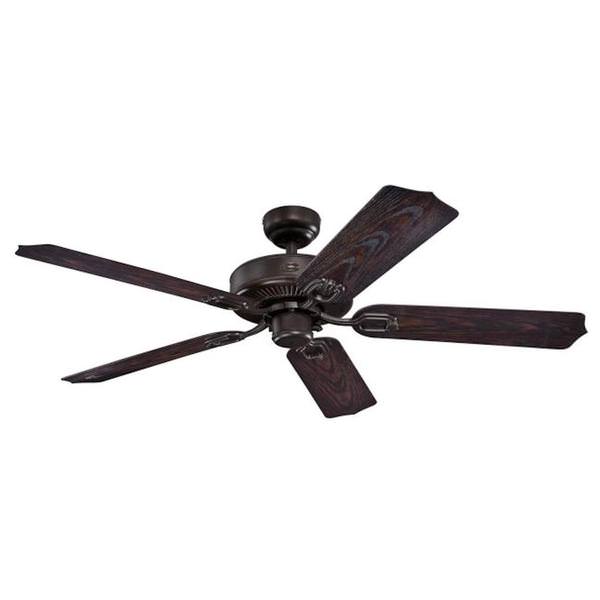 52" Oil Rubbed Bronze 5 Blade Ceiling Fan