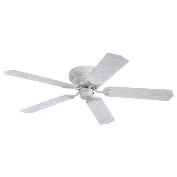 48" White 5 Blade Ceiling Fan