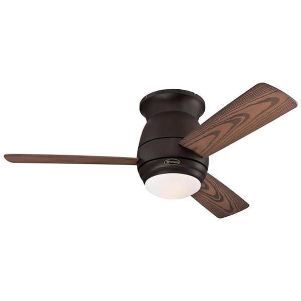 44" Oil Rubbed Bronze Reversible 3 Blade Indoor LED Ceiling Fan with Remote Control