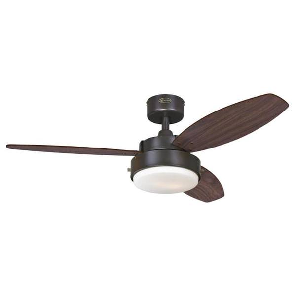 42" Oil Rubbed Bronze Reversible Three-Blade Indoor LED Ceiling Fan
