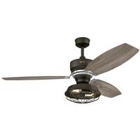View 54" Reversible 3 Blade with Cage Shade Indoor Ceiling Fan