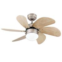 Westinghouse 30"  Brushed Aluminum Indoor Light Maple Blades LED Ceiling Fan