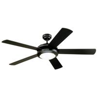 Westinghouse 52" Matte Black 5 Reversible Blades Indoor LED Ceiling Fan