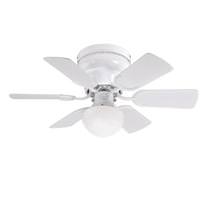 View 30" White 6 Reversible Blade Indoor LED Ceiling Fan