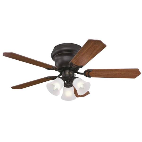 42" Oil Rubbed Bronze Reversible 5 Blade Indoor LED Ceiling Fan