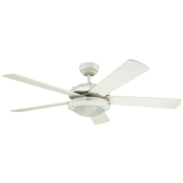 52" White Reversible 5 Blade Westinghouse Indoor Ceiling Fan