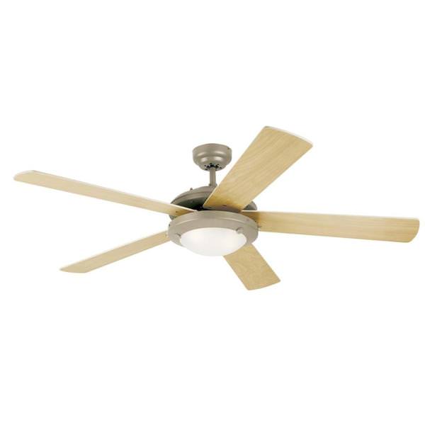 52" Comet Brushed Pewter Ceiling Fan LED Integrated