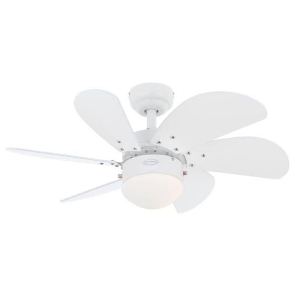 30" Origami White Ceiling Fan