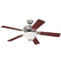 Westinghouse 52" Brushed Nickel Reversible 5 Blade Indoor LED Ceiling Fan