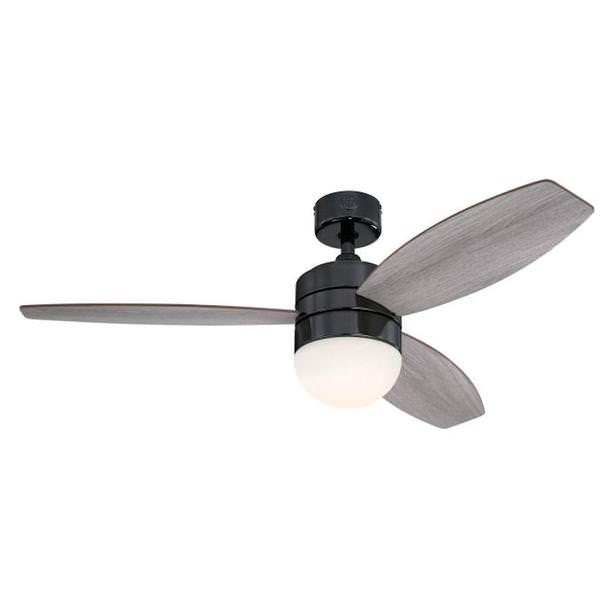 48" Gun Metal 3 Reversible Blades Indoor LED Ceiling Fan