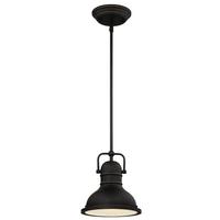 Westinghouse 1 Light Boswell Oil Rubbed Bronze with Highlights LED Mini Pendant