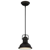 View 1 Light Boswell Oil Rubbed Bronze with Highlights LED Mini Pendant