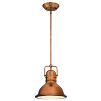 View 1 Light Boswell Washed Copper LED Mini Pendant