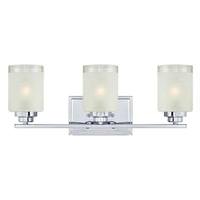 View 3 Light Indoor Chrome Wall Fixture