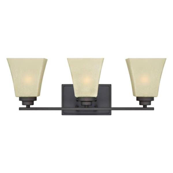 3 Light Indoor Oil Rubbed Bronze Wall Fixture