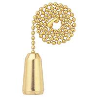 Westinghouse 12" Polished Brass Pull Chain with Brass Tear Drop