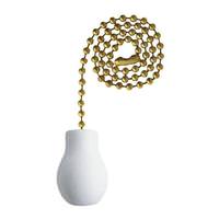 Westinghouse 12" Pull Chain White Wood Knob