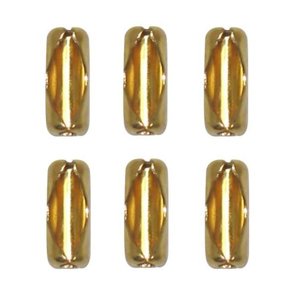 6 Chain Connectors Polished Brass Finish