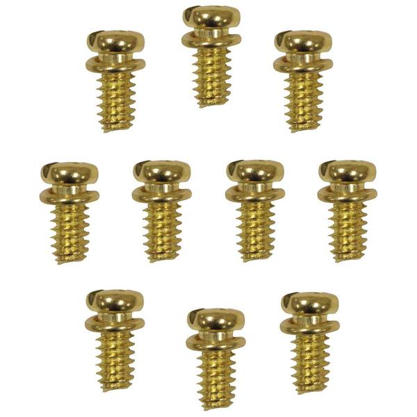 .5" Antique Brass Motor Screw Kit (10 pack)